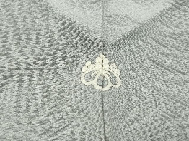 平和屋着物■上質な色無地　紗綾形地紋　月白色　正絹　逸品　DABF9366qa