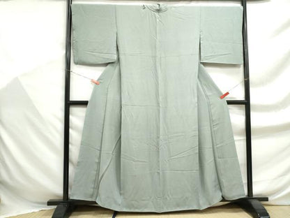 平和屋着物■上質な色無地　水浅葱色　正絹　逸品　DABF9370qa　