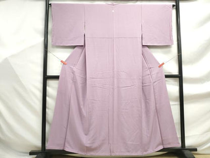 平和屋着物■上質な色無地　紅藤色　正絹　逸品　DABF9373qa