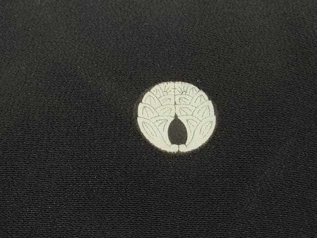 平和屋着物■豪華黒留袖　駒刺繍　浜松群れ鶴文　暈し染め　金彩　正絹　逸品　DABF9390qa