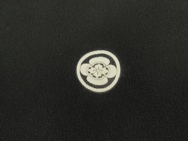 平和屋着物■豪華黒留袖　刺繍　浜松群れ鶴文　金彩　正絹　逸品　DABF9393qa