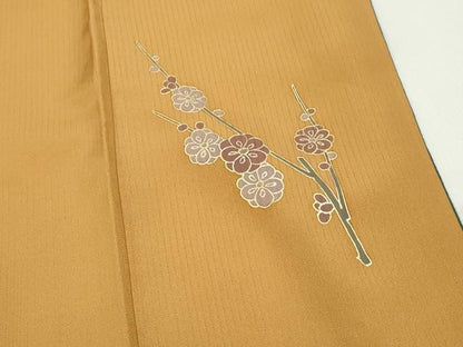 平和屋着物■訪問着　駒刺繍　鬘帯枝花文　金彩　正絹　逸品　DABF9410qa