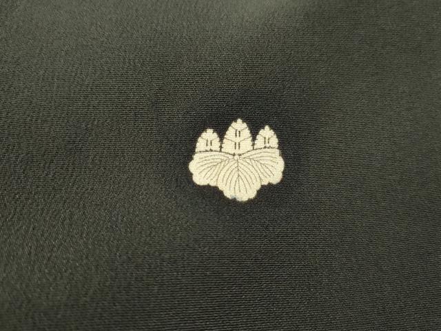 平和屋着物■豪華黒留袖　刺繍　唐獅子花文　金彩　正絹　逸品　DABF9411qa