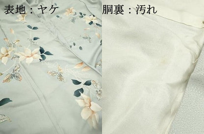 平和屋着物■訪問着　枝花文　正絹　逸品　DABF9413qa