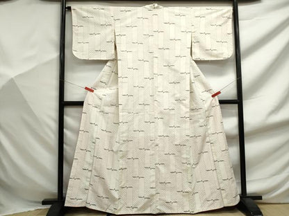 平和屋着物■上質な紬　抽象文　正絹　逸品　DABF9414qa