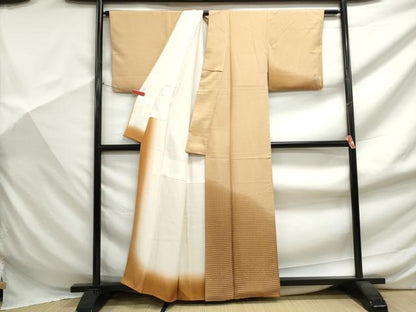 平和屋着物■訪問着　霞文　暈し染め　正絹　逸品　DABF9415qa