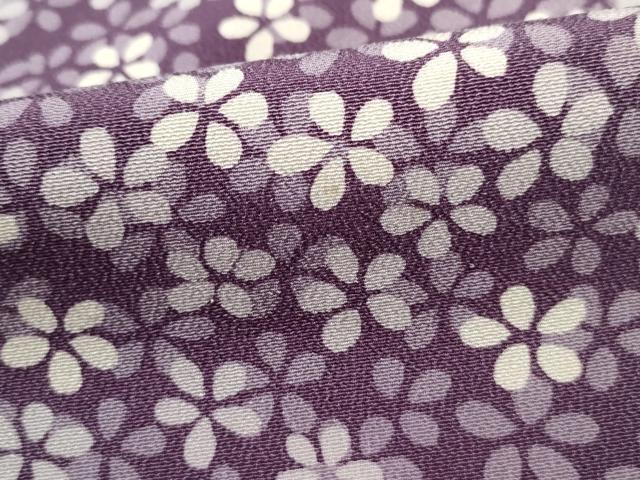 平和屋着物■上質な小紋　小花尽くし　正絹　逸品　DABF9416qa