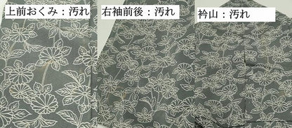 平和屋着物■上質な小紋　枝花文　正絹　逸品　DABF9424qa