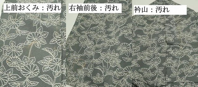 平和屋着物■上質な小紋　枝花文　正絹　逸品　DABF9424qa