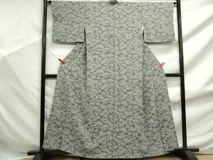 平和屋着物■上質な小紋　枝花文　正絹　逸品　DABF9424qa