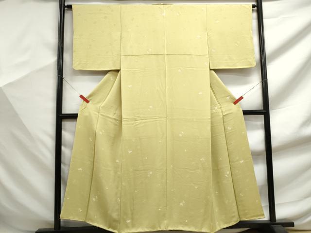 平和屋着物■上質な小紋　舞花文　正絹　逸品　DABF9428qa