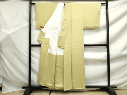 平和屋着物■上質な小紋　舞花文　正絹　逸品　DABF9428qa