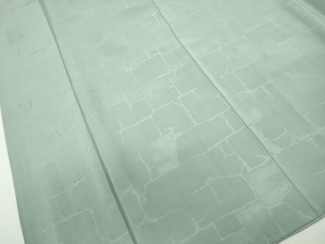 平和屋着物■上質な色無地　抽象地紋　裏葉柳色　正絹　逸品　DABF9433qa
