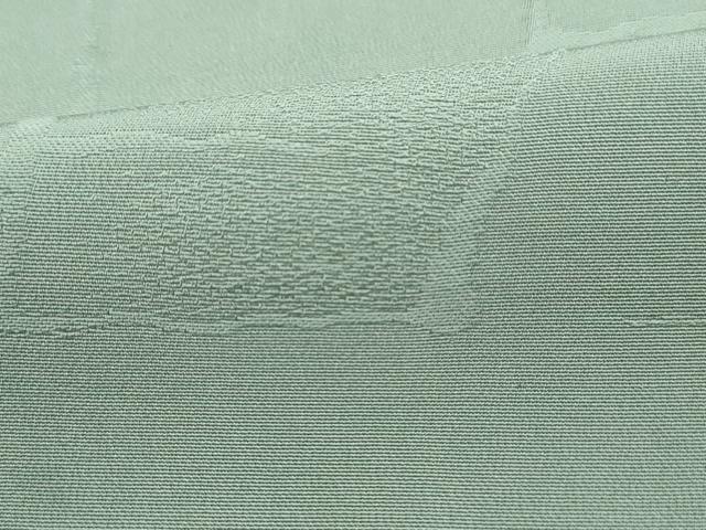 平和屋着物■上質な色無地　抽象地紋　裏葉柳色　正絹　逸品　DABF9433qa