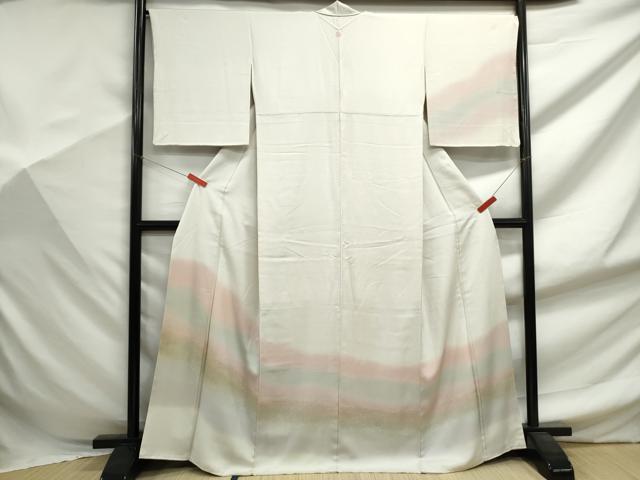 平和屋着物■訪問着　霞文　暈し染め　正絹　逸品　DABF9452qa