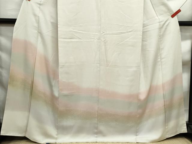 平和屋着物■訪問着　霞文　暈し染め　正絹　逸品　DABF9452qa