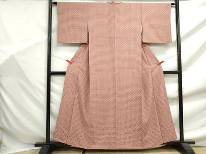 平和屋着物■上質な小紋　青海波文　正絹　逸品　DABF9459qa