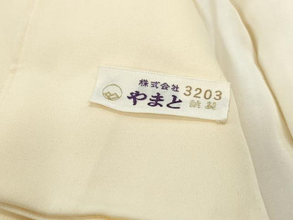 平和屋着物■豪華色留袖　寿光織　檜扇花松文　金糸　やまと誂製　正絹　逸品　DABF9470qa