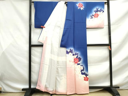 平和屋着物■訪問着　草花文　暈し染め　金彩　正絹　逸品　DABF9474qa