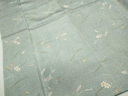 平和屋着物■上質な小紋　枝花文　正絹　逸品　DABF9493qa