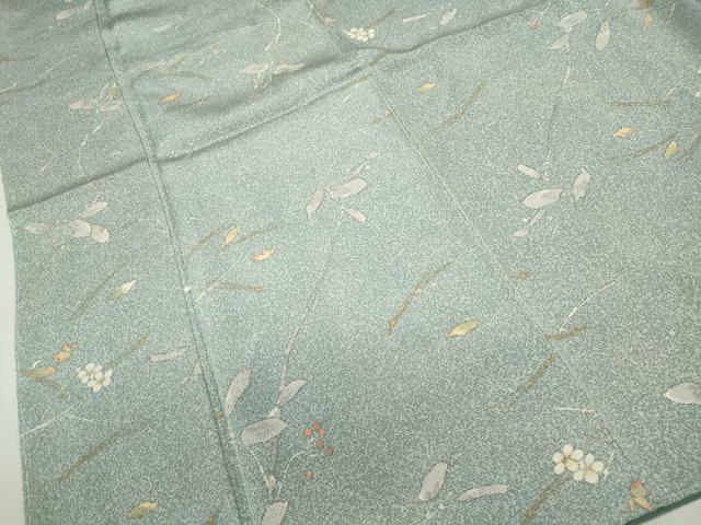 平和屋着物■上質な小紋　枝花文　正絹　逸品　DABF9493qa