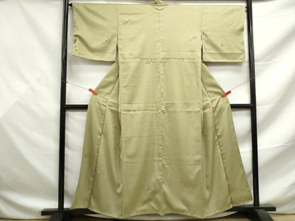 平和屋着物■上質な小紋　流水樹林文　正絹　逸品　DABF9496qa