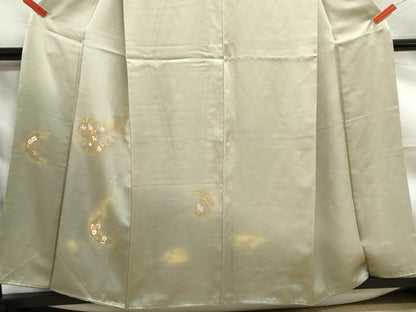 平和屋着物■訪問着　刺繍　花丸文　暈し染め　金彩　正絹　逸品　DABF9511qa