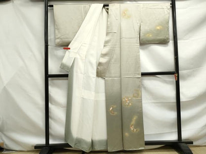 平和屋着物■訪問着　刺繍　花丸文　暈し染め　金彩　正絹　逸品　DABF9511qa