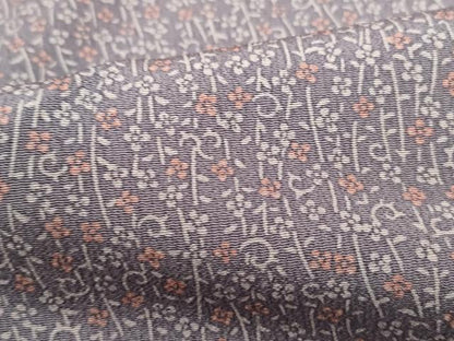 平和屋着物■上質な小紋　唐草花文　正絹　逸品　DABF9519qa