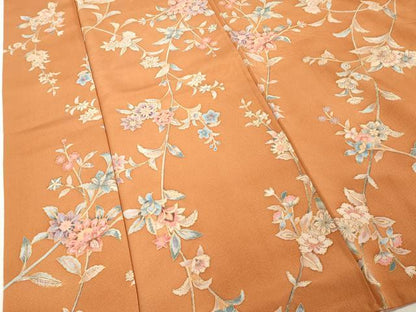 平和屋着物■上質な小紋　枝花文　正絹　逸品　DABF9529cd