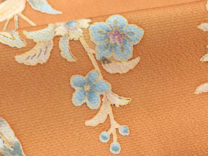 平和屋着物■上質な小紋　枝花文　正絹　逸品　DABF9529cd