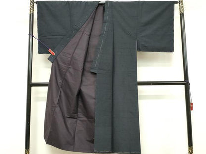 平和屋着物■男性　髭紬　蝋色　正絹　逸品　未使用　DABF9530cd