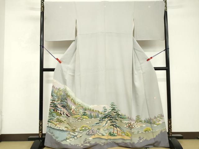 平和屋着物■豪華色留袖　作家物　遠山風景文　正絹　逸品　DABF9535cd