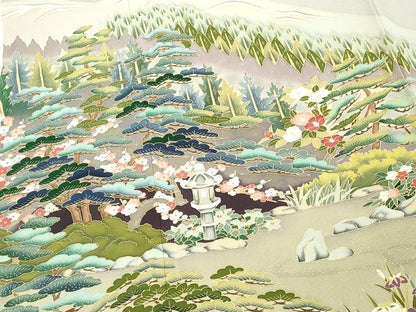 平和屋着物■豪華色留袖　作家物　遠山風景文　正絹　逸品　DABF9535cd