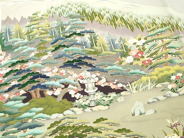 平和屋着物■豪華色留袖　作家物　遠山風景文　正絹　逸品　DABF9535cd