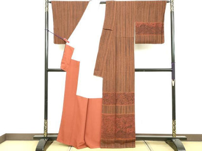平和屋着物■訪問着　辻が花　鬼しぼ縮緬　正絹　逸品　未使用　DABF9537cd