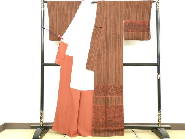 平和屋着物■訪問着　辻が花　鬼しぼ縮緬　正絹　逸品　未使用　DABF9537cd