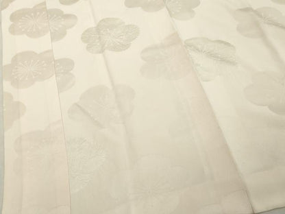 平和屋着物■長襦袢　袷　絞り　舞梅文　正絹　逸品　DABF9538cd