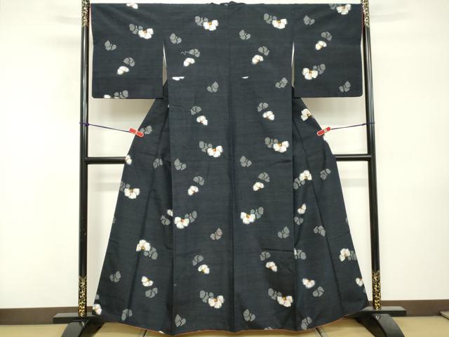 平和屋着物■上質な紬　舞花文　やまと誂製　正絹　逸品　DABF9540cd