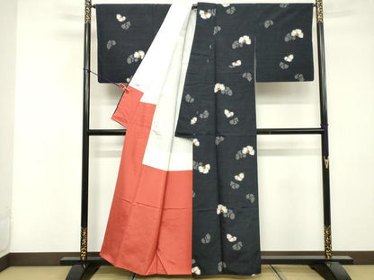 平和屋着物■上質な紬　舞花文　やまと誂製　正絹　逸品　DABF9540cd