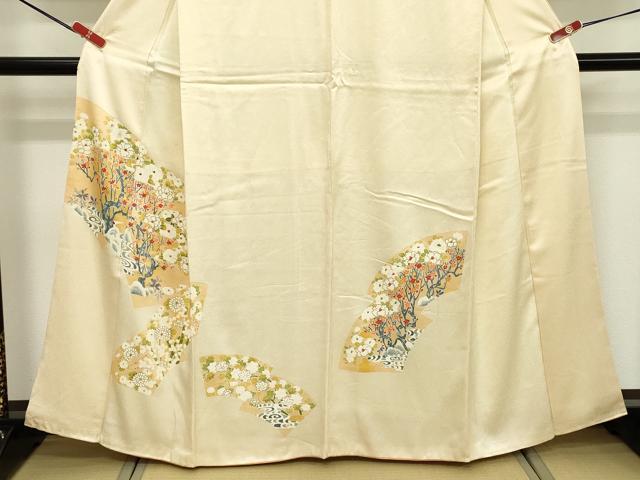 平和屋着物■訪問着　地紙枝花文　金彩　正絹　逸品　DABF9550cd