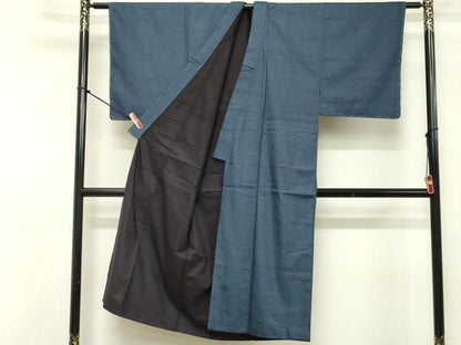 平和屋着物■男性　お召　アンサンブル　120亀甲　総詰め　正絹　逸品　未使用　DABF9551cd