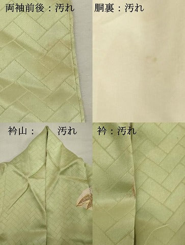 平和屋着物■訪問着　駒刺繍　エ霞花文　金彩　正絹　逸品　DABF9562cd