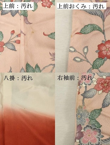 平和屋着物■上質な小紋　更紗枝花文　正絹　逸品　DABF9565cd