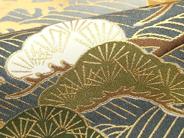 平和屋着物■豪華黒留袖　枝松文　暈し染め　金彩　正絹　逸品　DABF9566cd