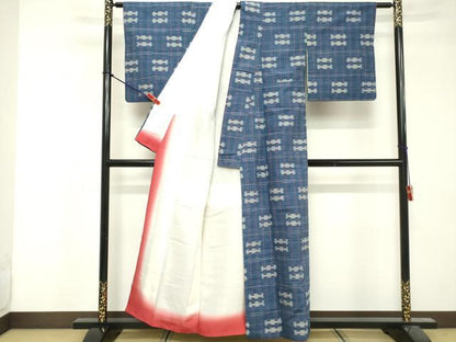 平和屋着物■上質な紬 抽象文様 正絹 逸品 DABF9569cd