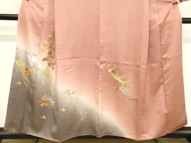 平和屋着物■訪問着 駒刺繍 秋草文様 乱菊 暈し染め 金銀彩 正絹 逸品 DABF9573cd