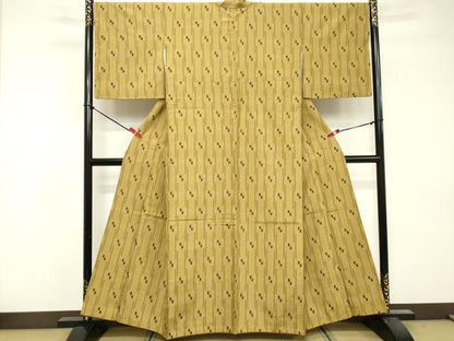 平和屋着物■上質な紬 抽象文様 正絹 逸品 DABF9574cd