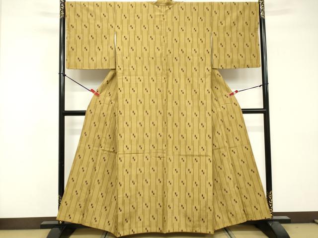 平和屋着物■上質な紬 抽象文様 正絹 逸品 DABF9574cd