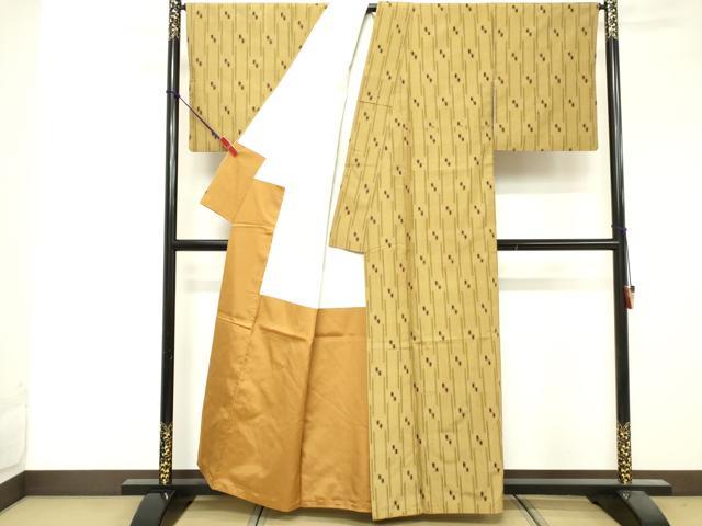 平和屋着物■上質な紬 抽象文様 正絹 逸品 DABF9574cd